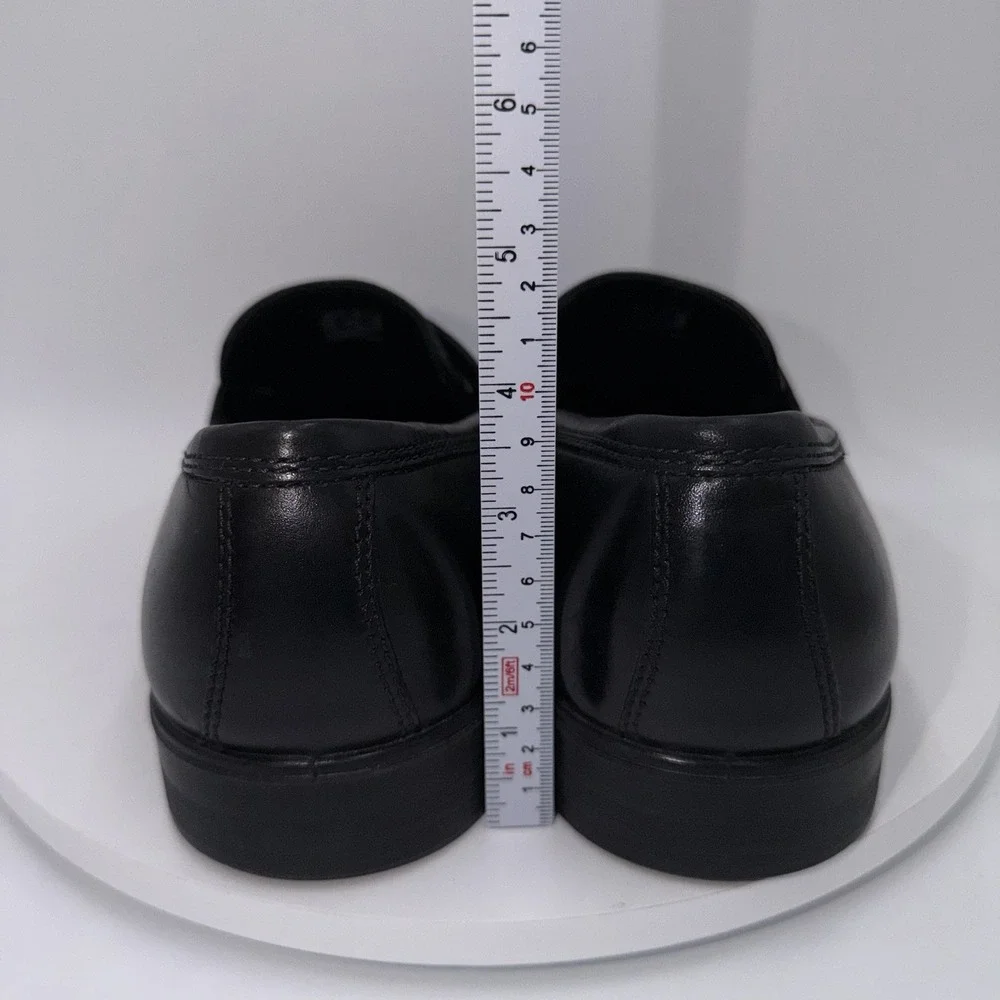 Ecco Men's Melbourne Penny Loafer Black Leather Dress Shoes Size 10 EU 44